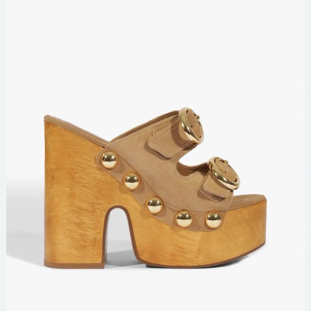 Sold out SCHUTZ JUNO platform mules in 8.5